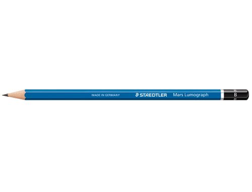 Lapis de grafite staedtler mars lumograph 100 b unidade , Staedtler , 77483 , 4007817104132